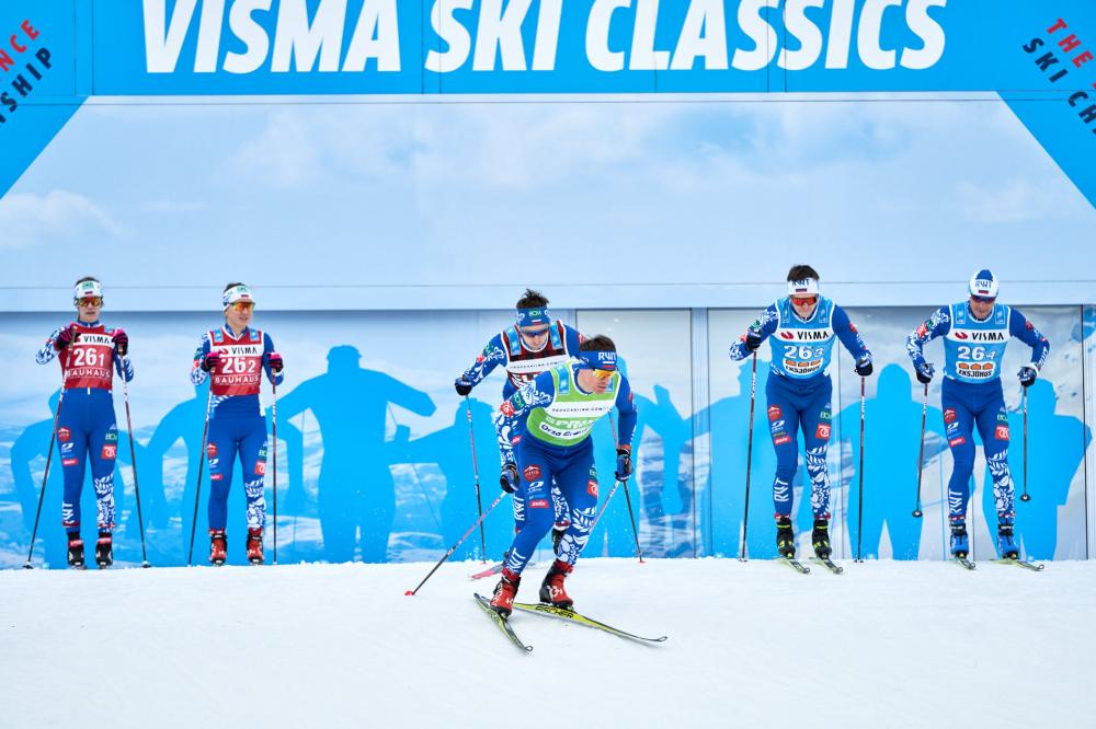 «Русская Зима» – 6-я в командном прологе на Visma Ski Classics