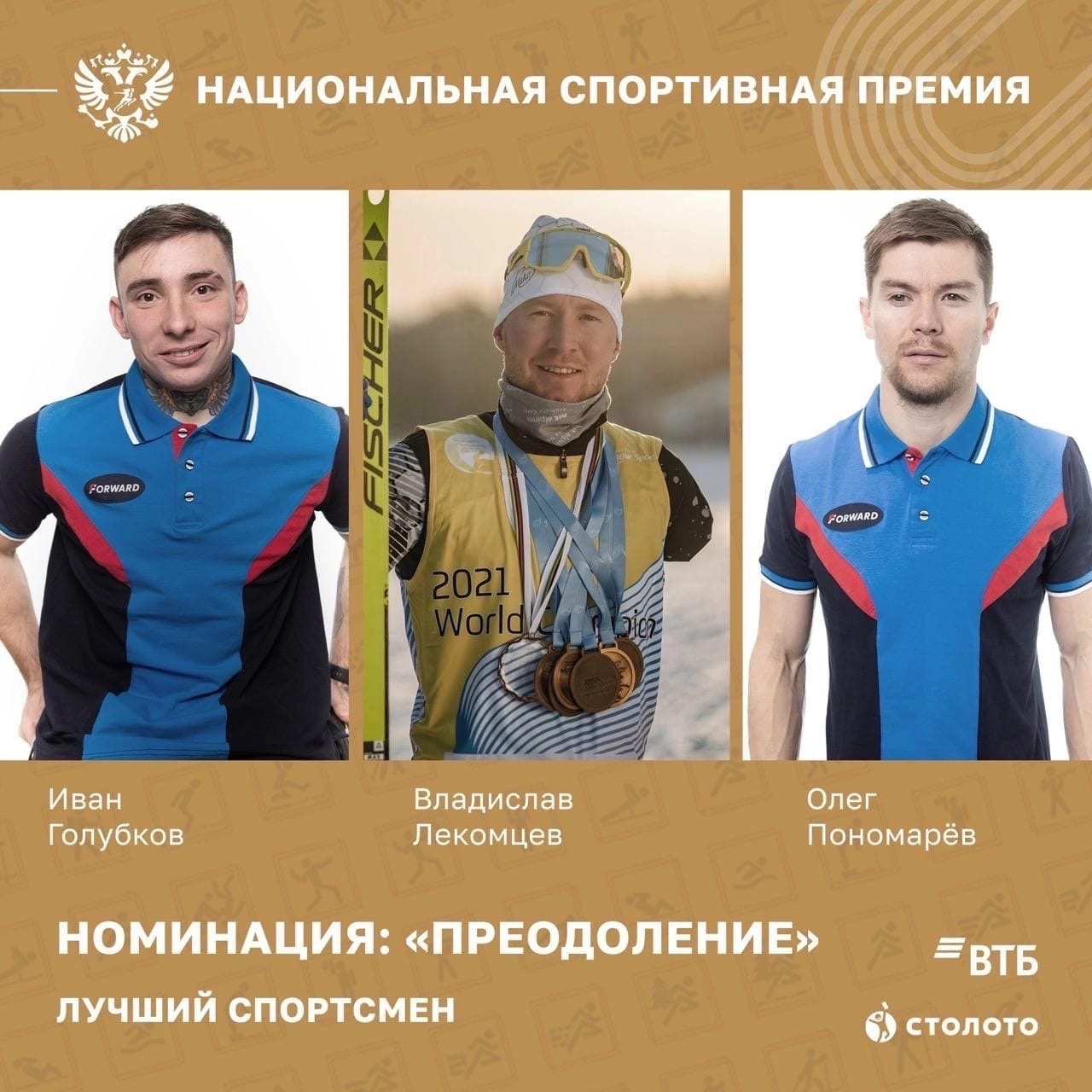 Номинанты «Лучший спортсмен» 