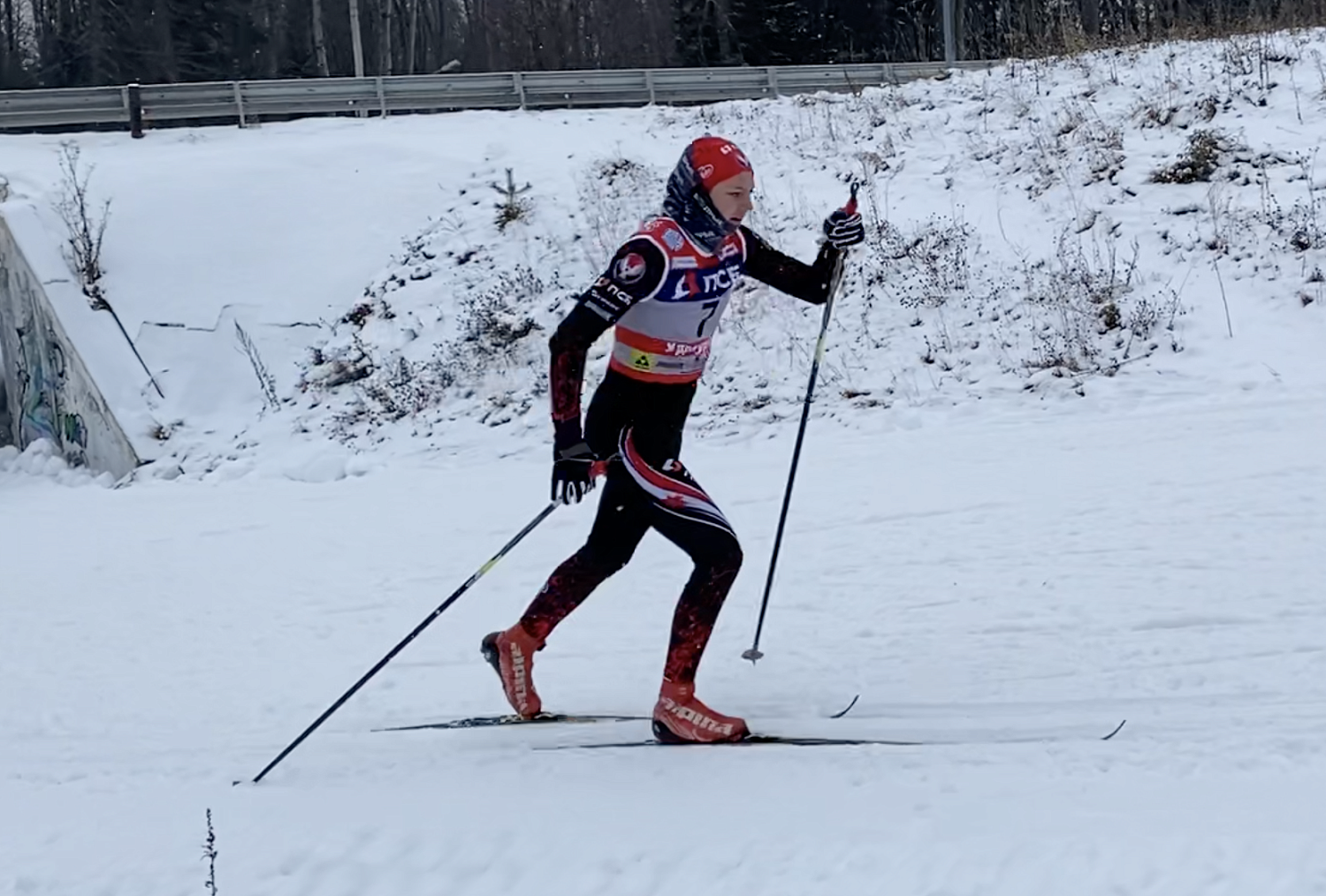 Контрольная тренировка у девушек